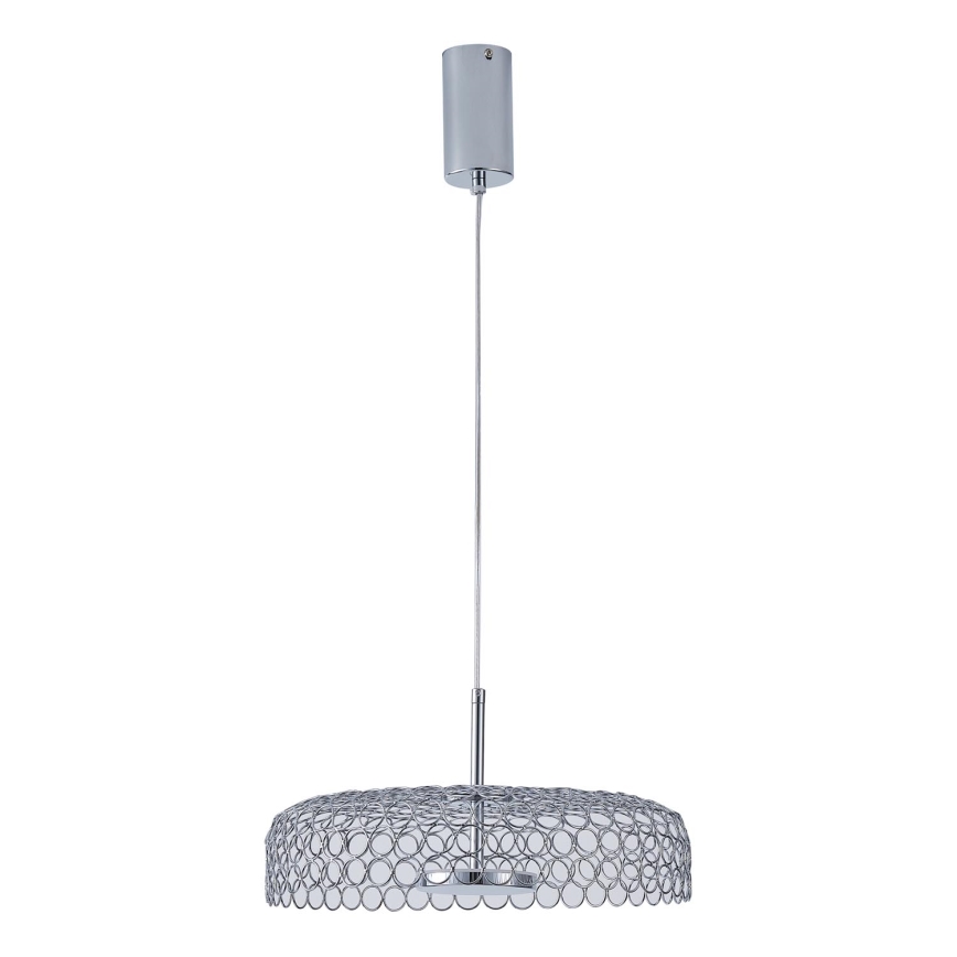 Lámpara LED colgante LED/10W/230V 3000K cromo brillante diá. 35 cm
