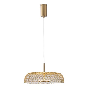 Lámpara LED colgante LED/10W/230V 3000K dorado diá. 35 cm