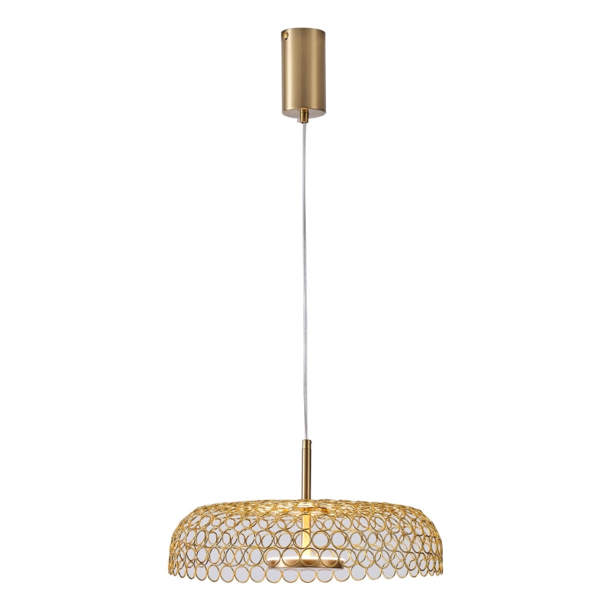 Lámpara LED colgante LED/10W/230V 3000K dorado diá. 35 cm
