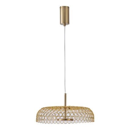 Lámpara LED colgante LED/10W/230V 3000K dorado diá. 35 cm