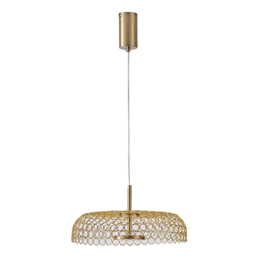 Lámpara LED colgante LED/10W/230V 3000K dorado diá. 35 cm