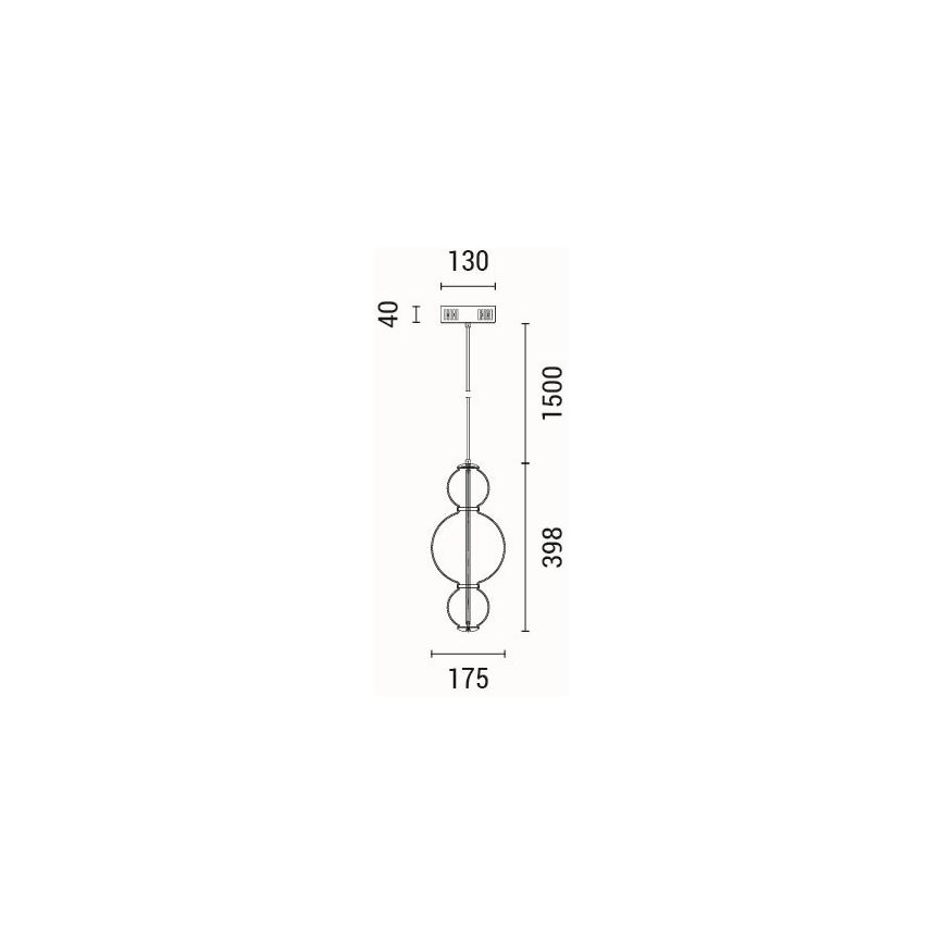 Lámpara LED colgante LED/12,6W/230V 3000K
