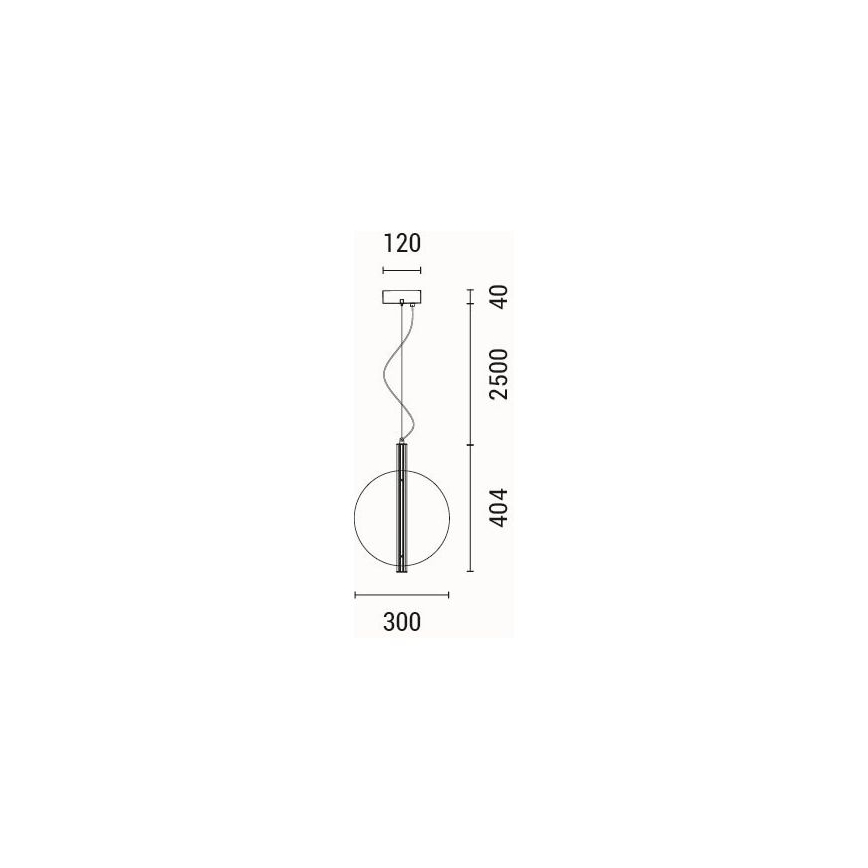 Lámpara LED colgante LED/12,6W/230V 3000K