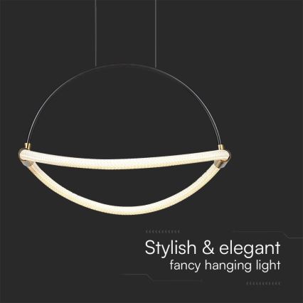 Lámpara LED colgante LED/12W/230V 3000K diá. 40 cm