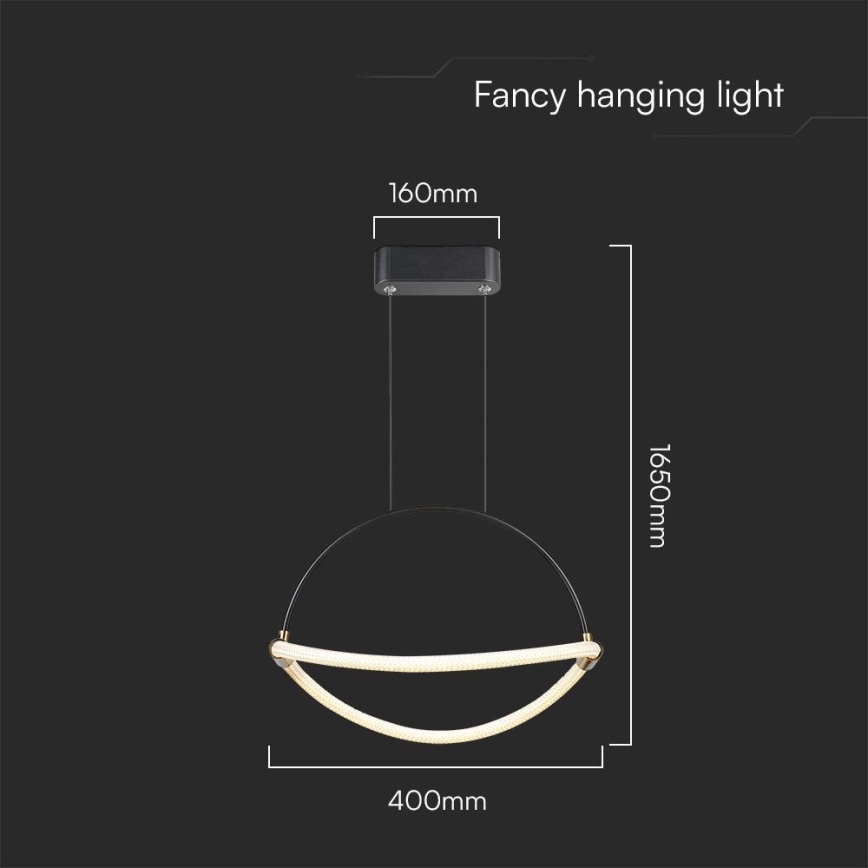 Lámpara LED colgante LED/12W/230V 4000K diá. 40 cm