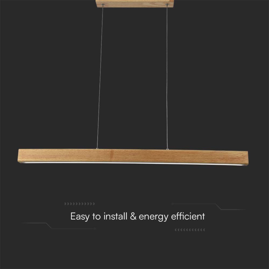 Lámpara LED colgante LED/12W/230V 4000K marrón