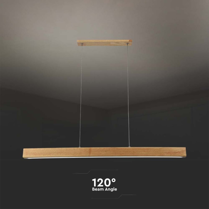 Lámpara LED colgante LED/12W/230V 4000K marrón