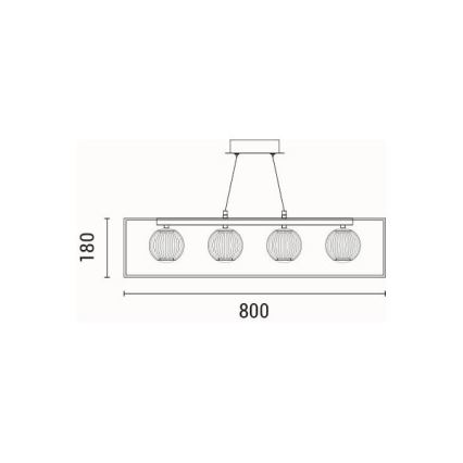 Lámpara LED colgante LED/14W/230V 3000K