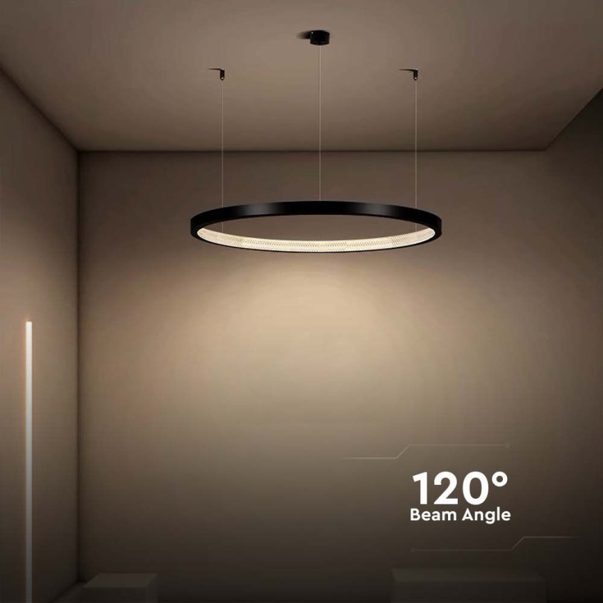 Lámpara LED colgante LED/19W/230V 4000K negro