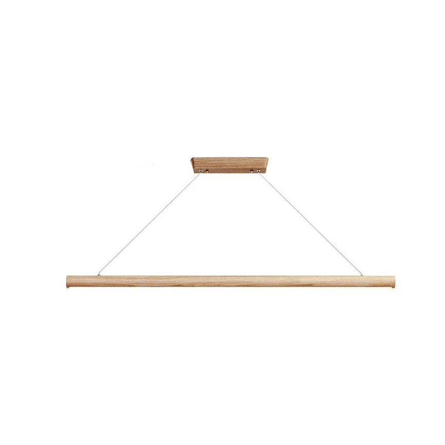 Lámpara LED colgante LED/22W/230V 4000K 120 cm ceniza/madera maciza