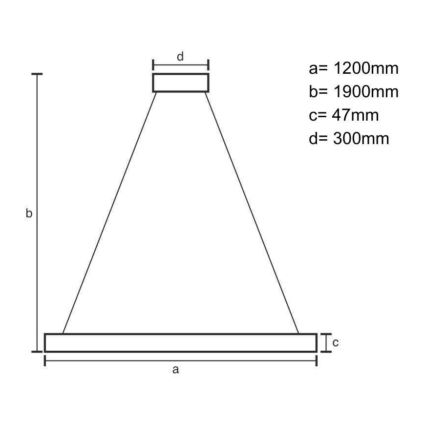 Lámpara LED colgante LED/22W/230V 4000K 120 cm ceniza/madera maciza