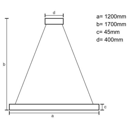 Lámpara LED colgante LED/22W/230V 4000K 120 cm haya/madera maciza