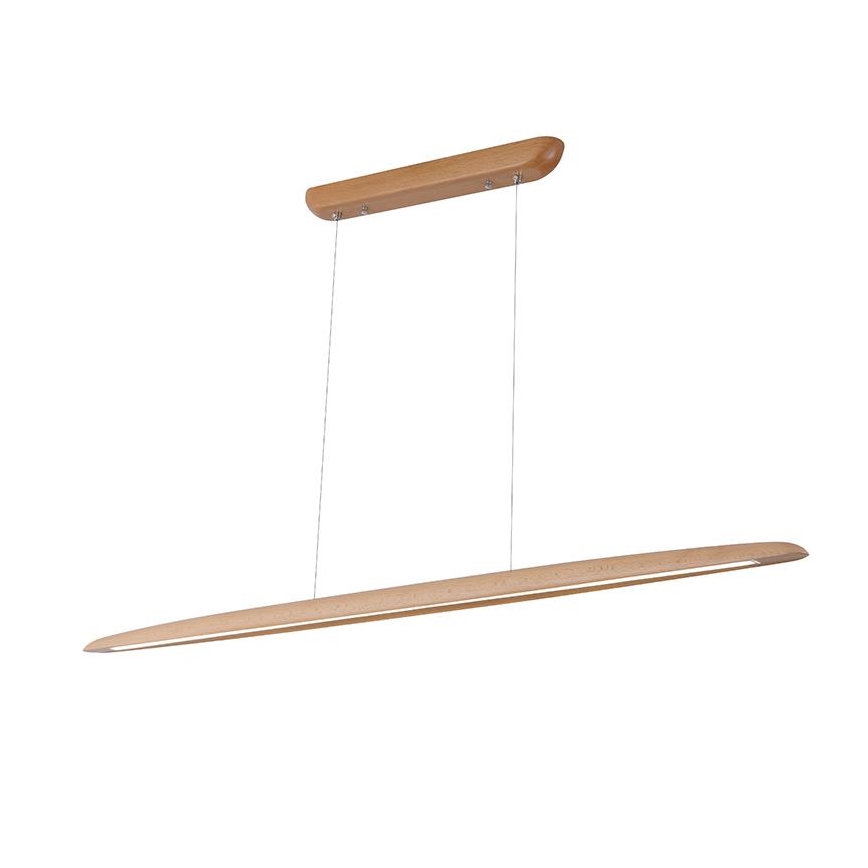 Lámpara LED colgante LED/22W/230V 4000K 130 cm haya/madera maciza