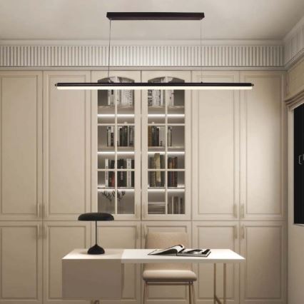 Lámpara LED colgante LED/23W/230V 4000K 120 cm negro