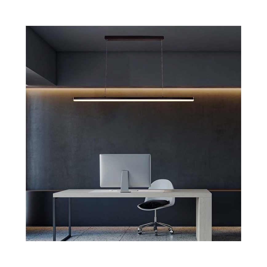 Lámpara LED colgante LED/23W/230V 4000K 120 cm negro