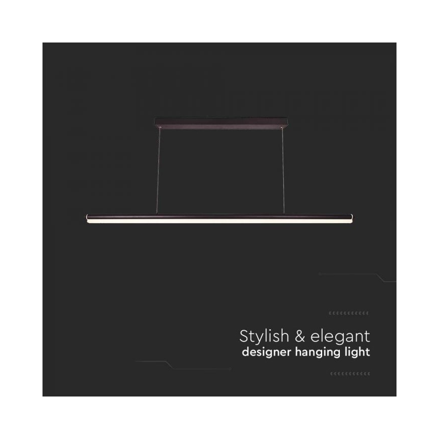 Lámpara LED colgante LED/23W/230V 4000K 120 cm negro