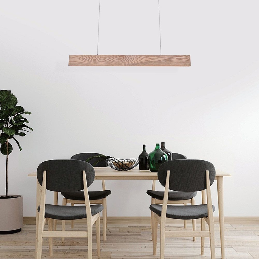 Lámpara LED colgante LED/24W/230V 3000K marrón
