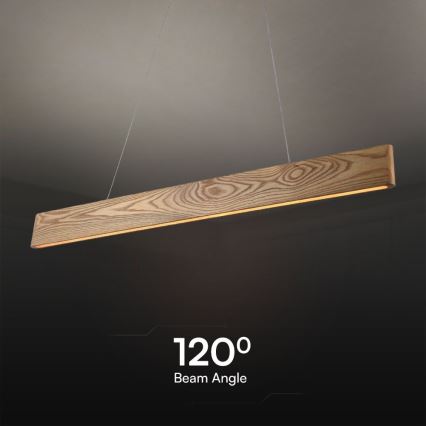 Lámpara LED colgante LED/24W/230V 3000K marrón