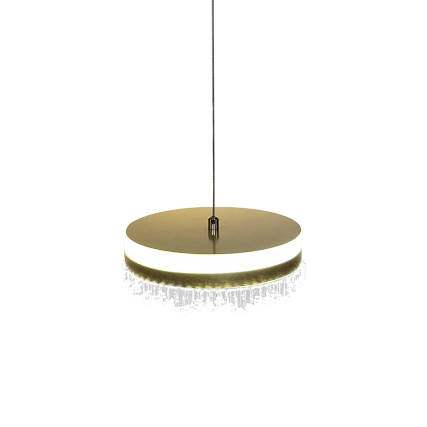 Lámpara LED colgante LED/25W/230V diá. 20 cm dorado