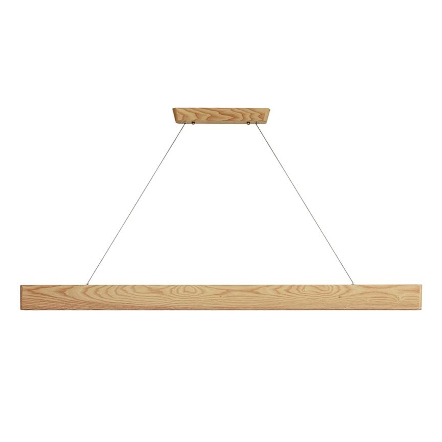 Lámpara LED colgante LED/26W/230V 4000K 150 cm ceniza/madera maciza