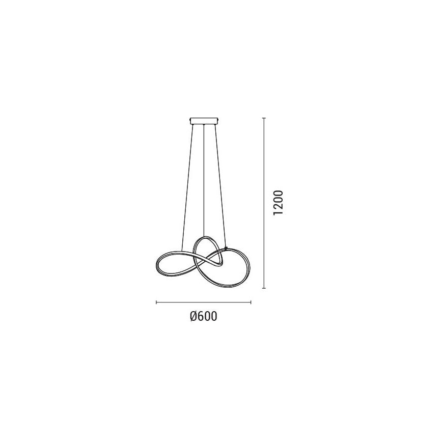 Lámpara LED colgante LED/30W/230V 3000K