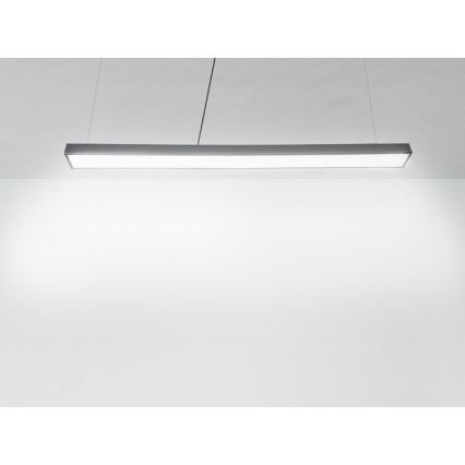 Lámpara LED colgante LED/32W/230V 4000K diá. 120 cm negro