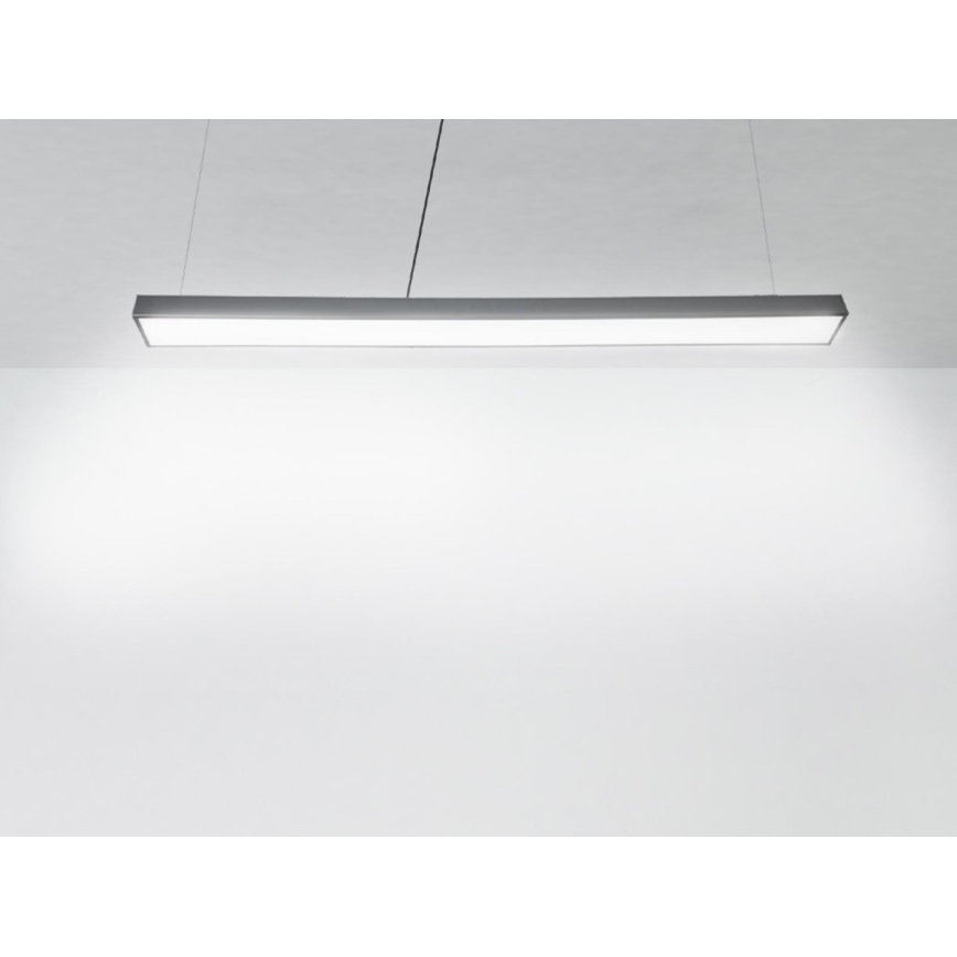 Lámpara LED colgante LED/32W/230V 4000K diá. 120 cm negro