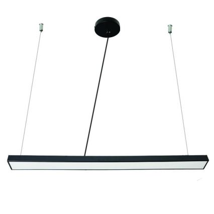 Lámpara LED colgante LED/32W/230V 4000K diá. 120 cm negro