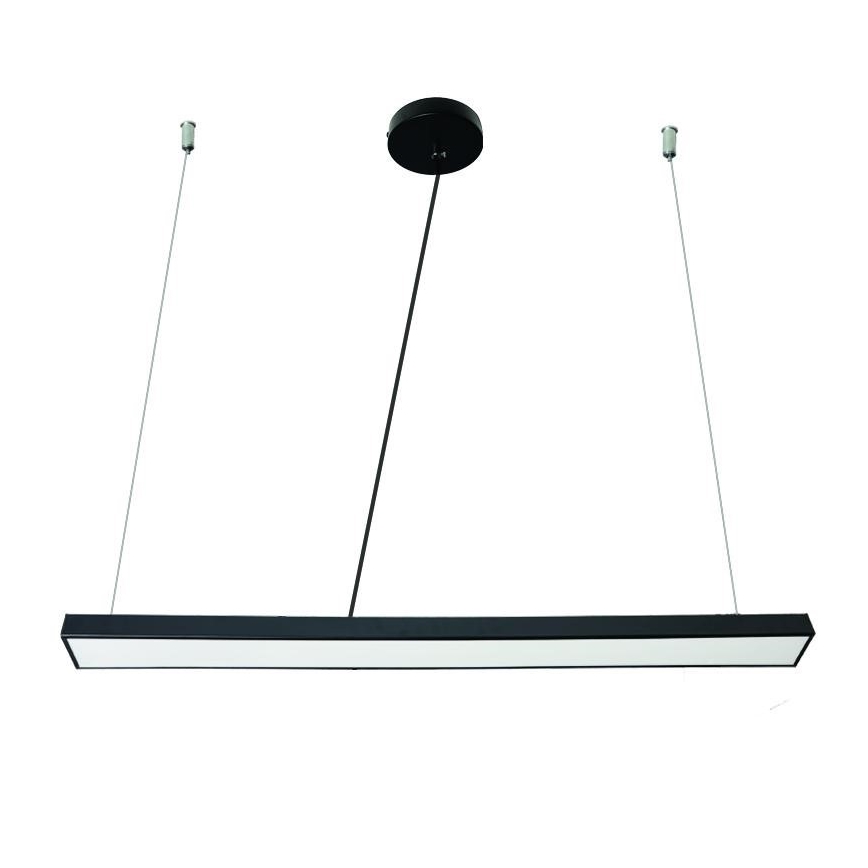 Lámpara LED colgante LED/32W/230V 4000K diá. 120 cm negro