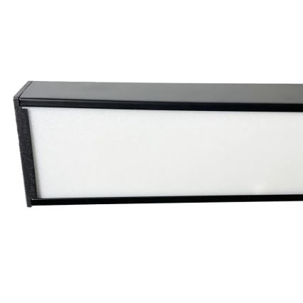 Lámpara LED colgante LED/32W/230V 4000K diá. 120 cm negro