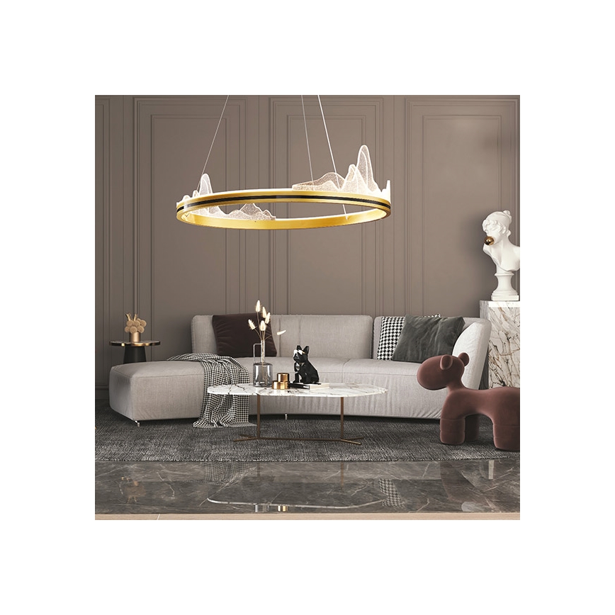 Lámpara LED colgante LED/35W/230V 3000K dorado