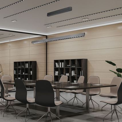 Lámpara LED colgante LED/36W/230V 3000/4000/6400K antracita
