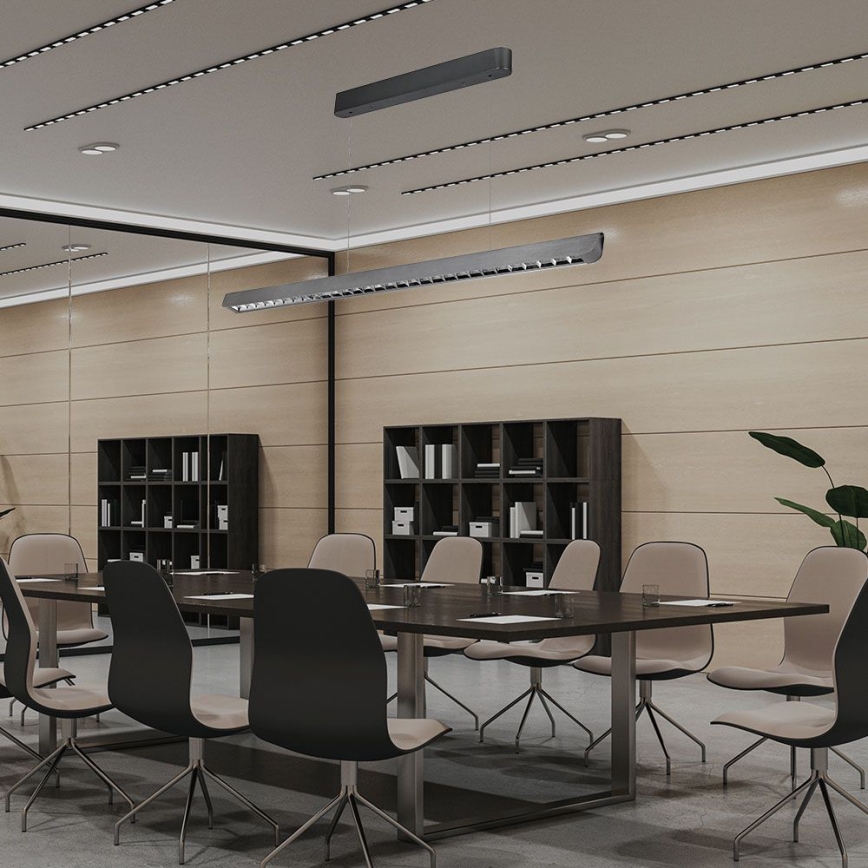Lámpara LED colgante LED/36W/230V 3000/4000/6400K antracita