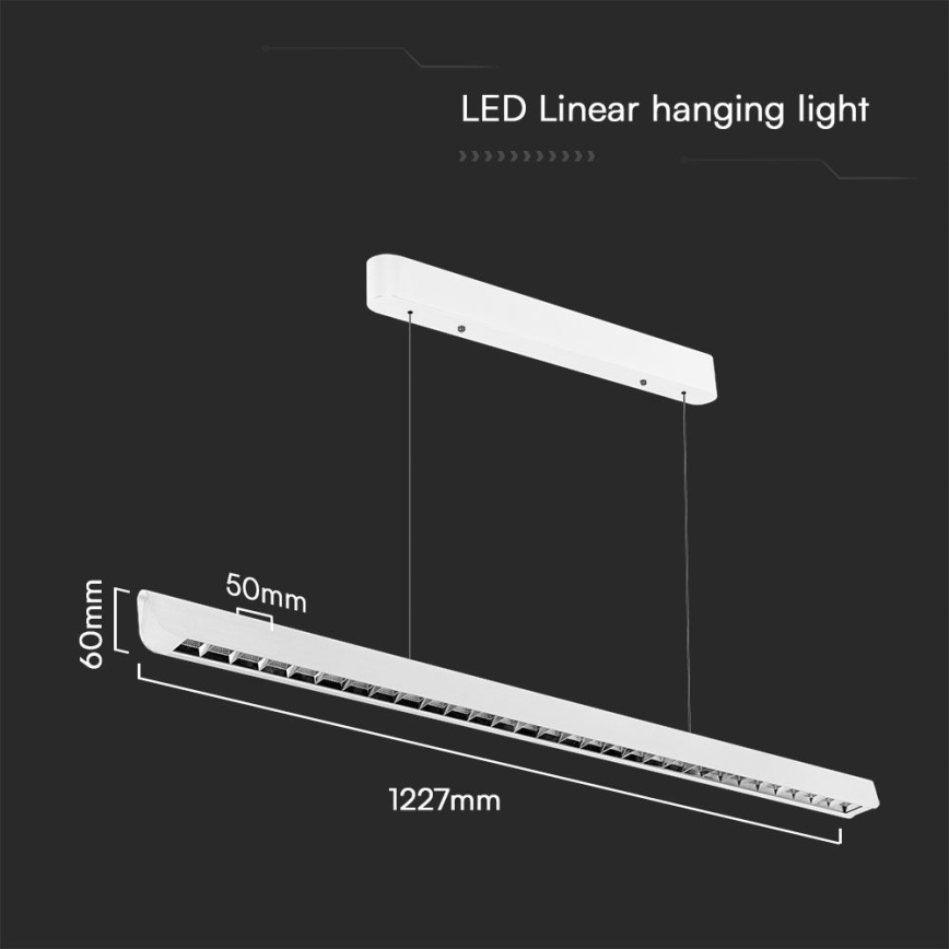 Lámpara LED colgante LED/36W/230V 3000/4000/6400K blanco