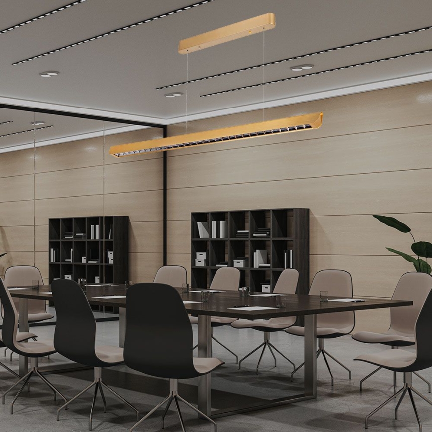 Lámpara LED colgante LED/36W/230V 3000/4000/6400K dorado