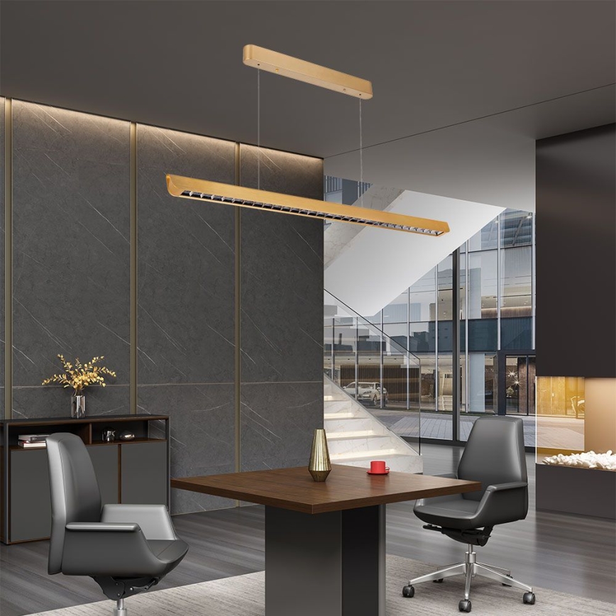 Lámpara LED colgante LED/36W/230V 3000/4000/6400K dorado