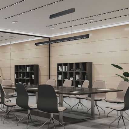 Lámpara LED colgante LED/36W/230V 3000/4000/6400K negro