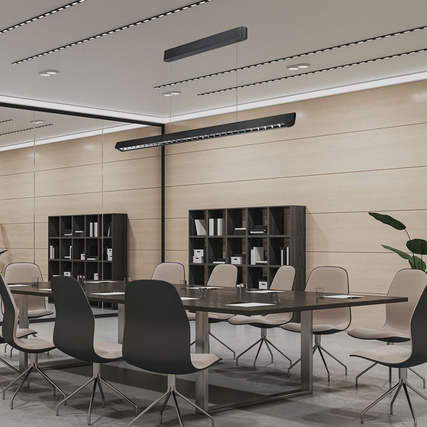 Lámpara LED colgante LED/36W/230V 3000/4000/6400K negro
