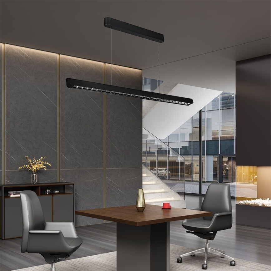 Lámpara LED colgante LED/36W/230V 3000/4000/6400K negro
