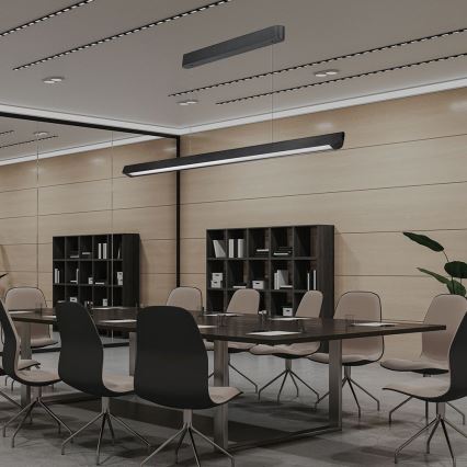 Lámpara LED colgante LED/36W/230V 3000/4000/6400K negro
