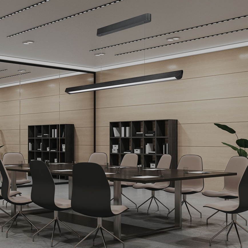 Lámpara LED colgante LED/36W/230V 3000/4000/6400K negro