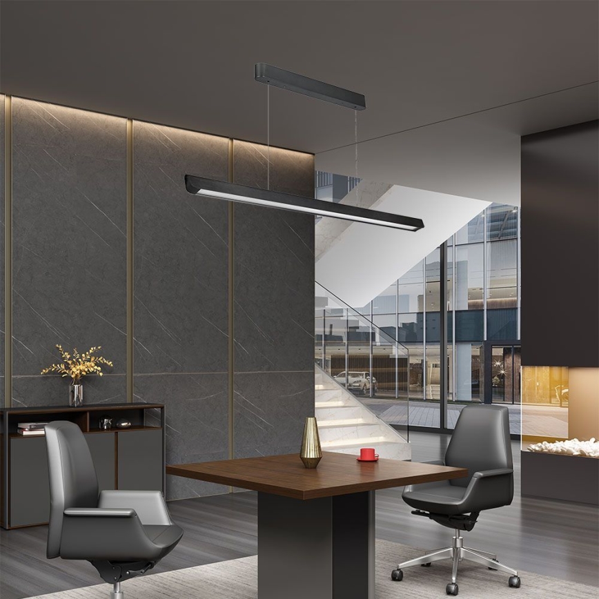 Lámpara LED colgante LED/36W/230V 3000/4000/6400K negro