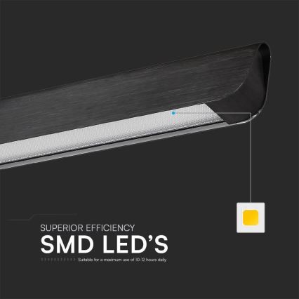Lámpara LED colgante LED/36W/230V 3000/4000/6400K negro