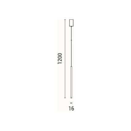 Lámpara LED colgante LED/3W/230V 3000K diá. 6 cm