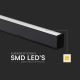 Lámpara LED colgante LED/40W/230V 3000/4000/6400K negro
