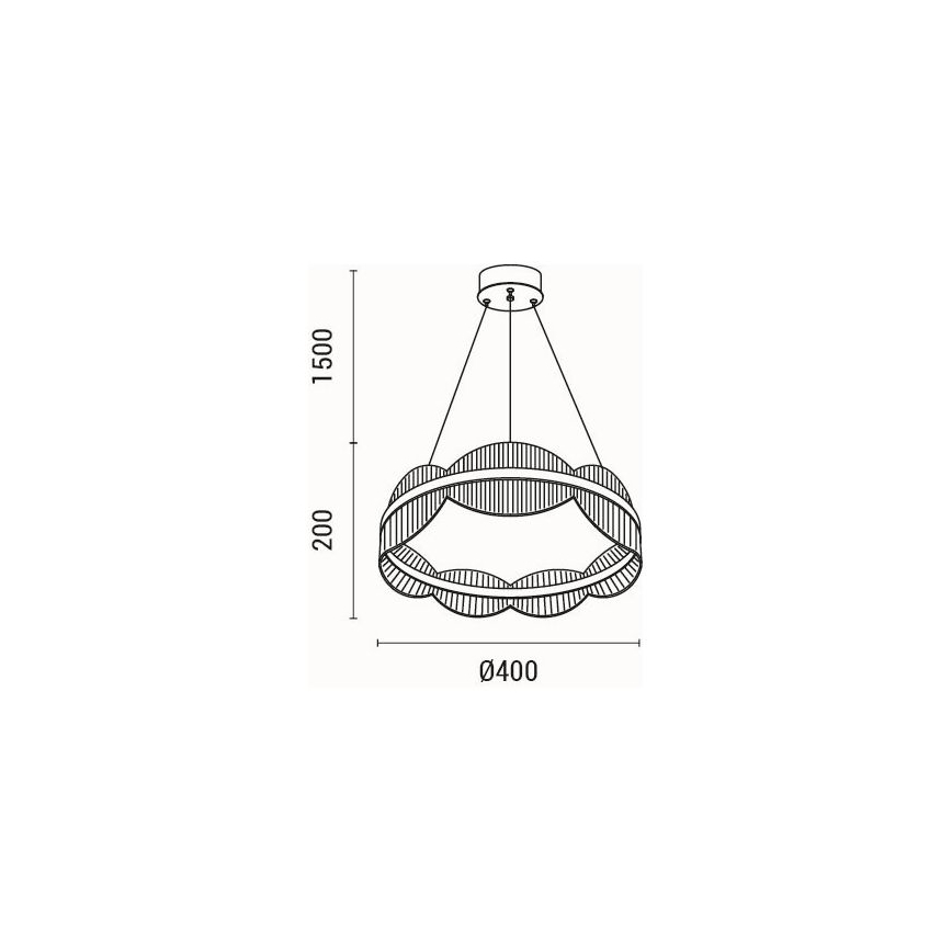 Lámpara LED colgante LED/48W/230V 3000K