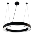 Lámpara LED colgante LED/50W/230V 4000K diá. 100 cm negro