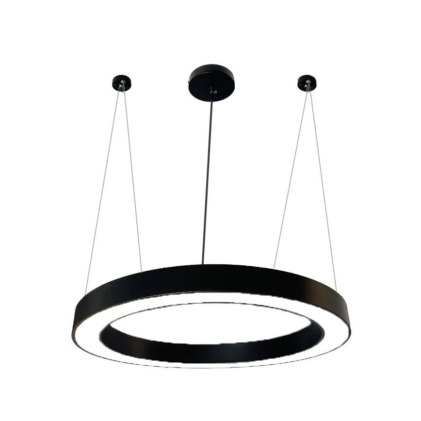 Lámpara LED colgante LED/50W/230V 4000K diá. 100 cm negro