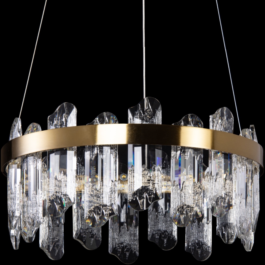 Lámpara LED colgante LED/50W/230V diá. 40 cm dorado
