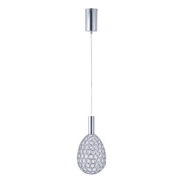 Lámpara LED colgante LED/6,3W/230V 3000K cromo brillante diá. 14 cm